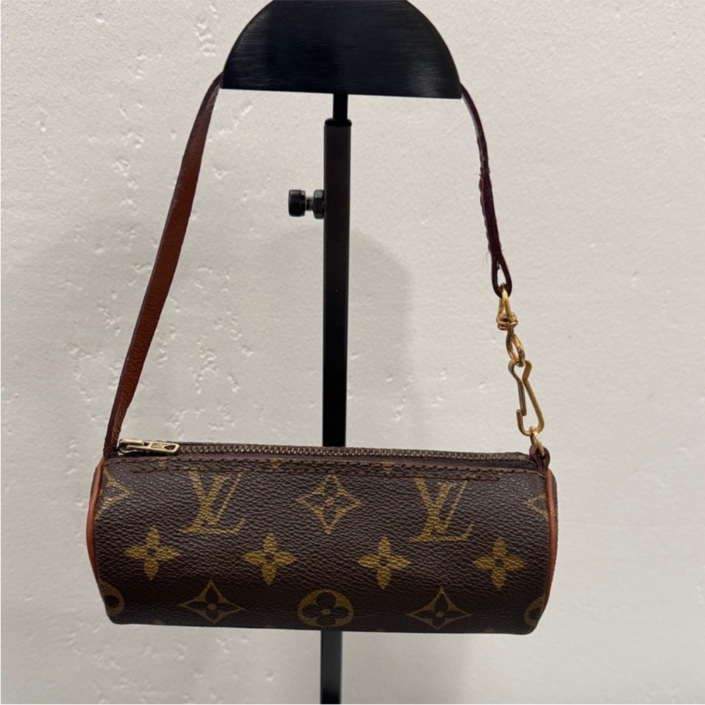 Louis Vuitton mini papillon brown Monogram shoulder clutch bag - Picture 2 of 5